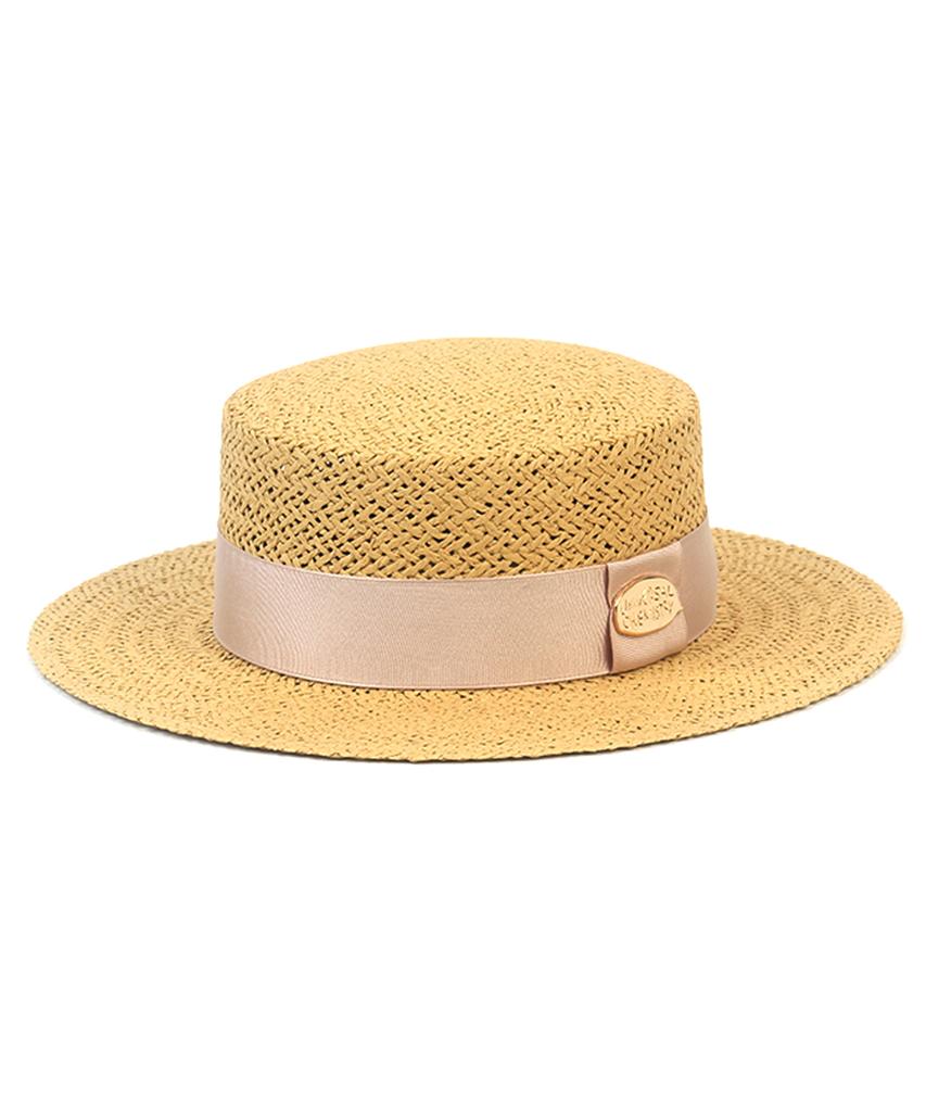 Yunibeosyeolkemiseuteuli Beige Ivory Line Panama Hat Panama Hat