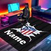 Custom Name Personalized Atletico Madrid Print Carpet, Versatile Home Decor Rug, for Playroom, Apartment, Balcony, Entryway, Hallway Gift