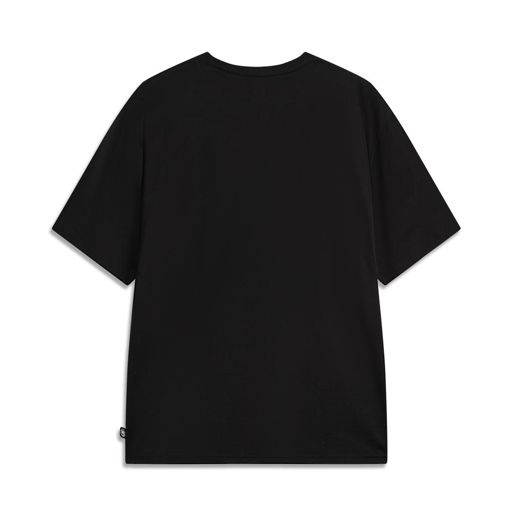 Li Ning Bad5 Ice Feel Rundhals Muster Buchstabendruck T-Shirt Herren Oberteile AHSW357-2