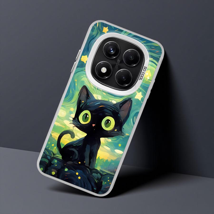 

Van Gogh Art Cat Phone Case for Xiaomi Redmi Note 10s 10 11 Pro 11s 12 13 14 Pro Plus Soft Cover Redmi Note 12S
