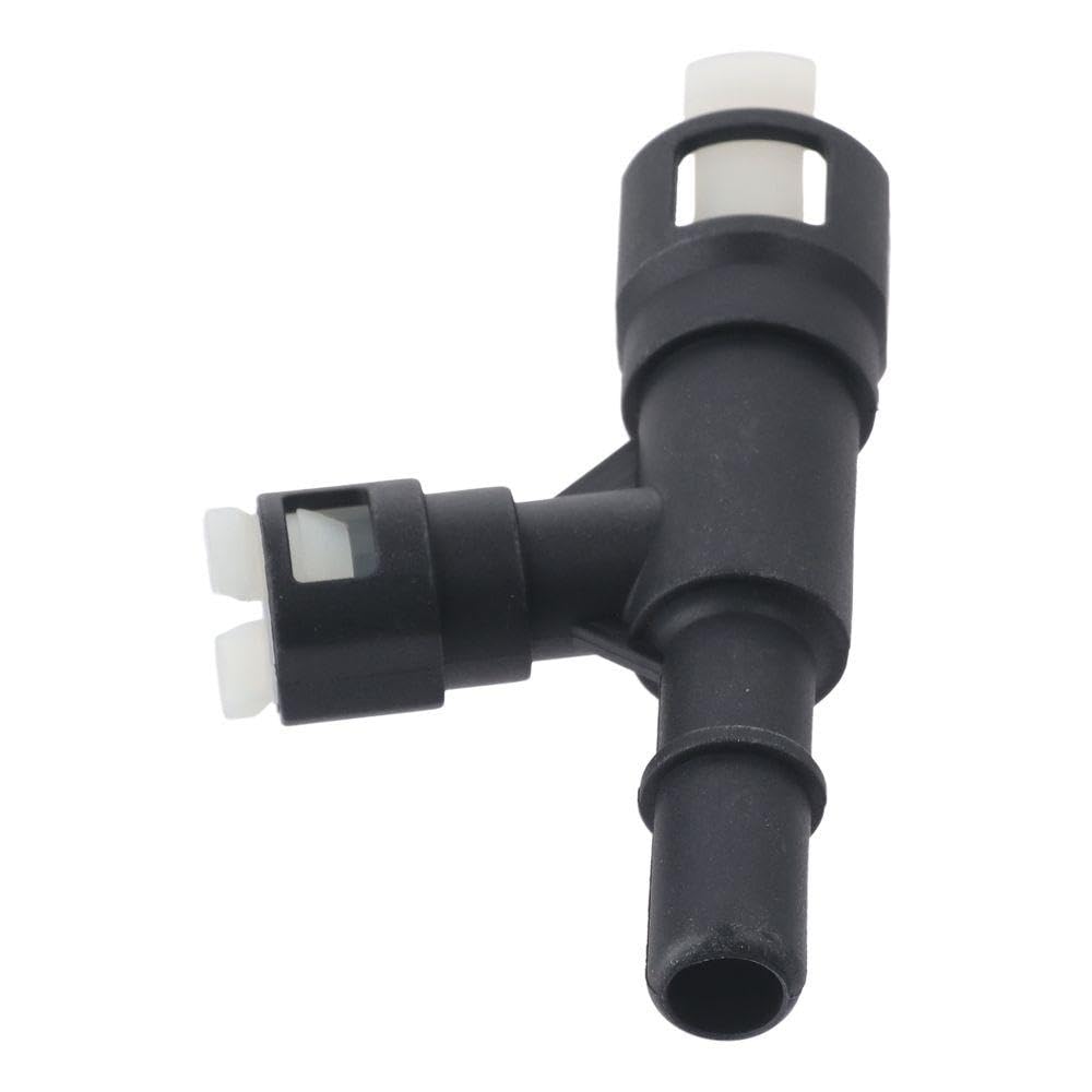 2pcs Heater Hose Connector 15055343 15055342 Black & White Hose Fitting Replacement Car Accessory Part Fits Cadillac Chevy GMC