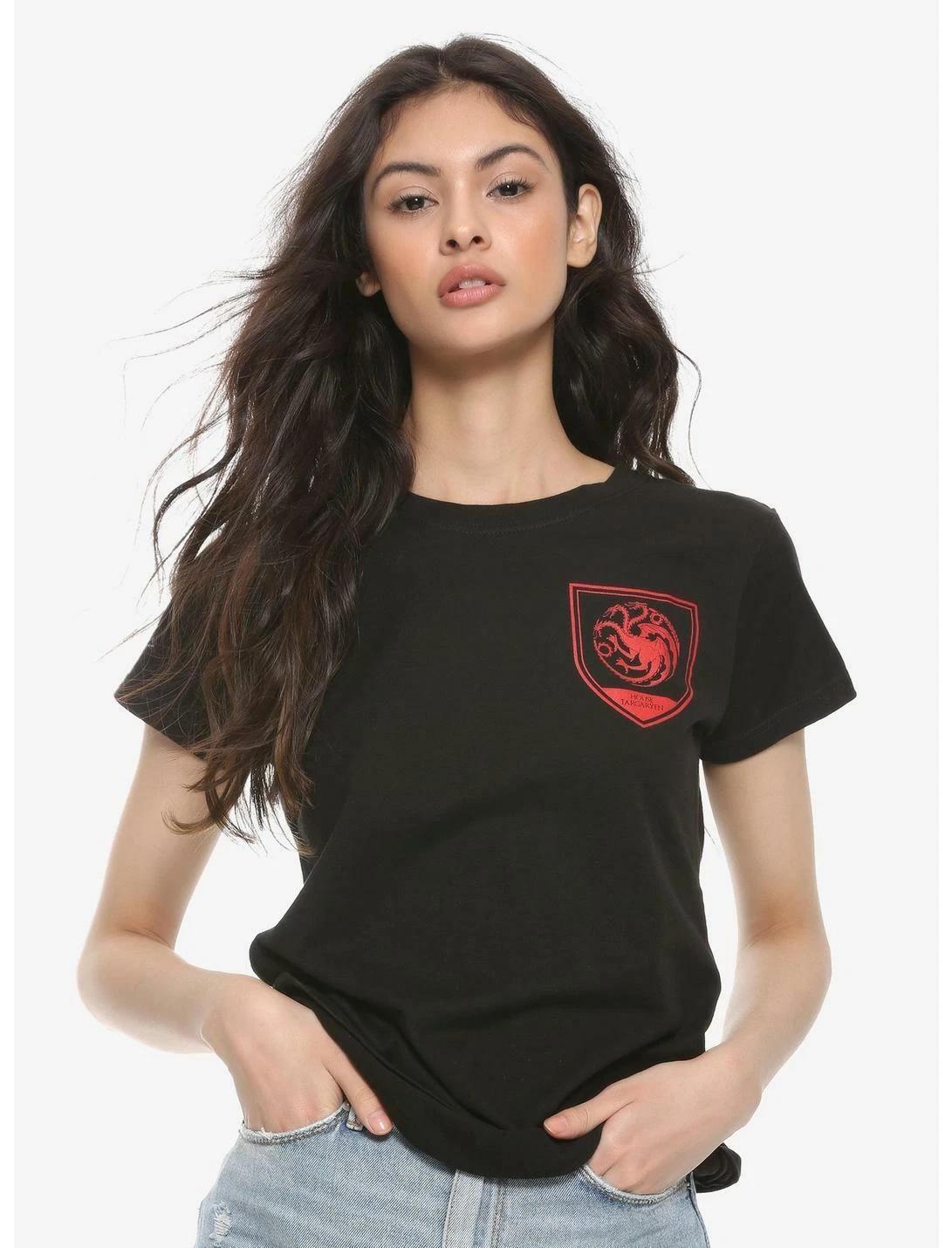 Game Of Thrones Juniors House Targaryen Shirt New XS, S, M 4XL