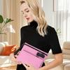 Money Bag with Lock Zippered Credit Cards Pouch Double Layer Portable Waterproof Money Bag for Camping School Hotel Bank