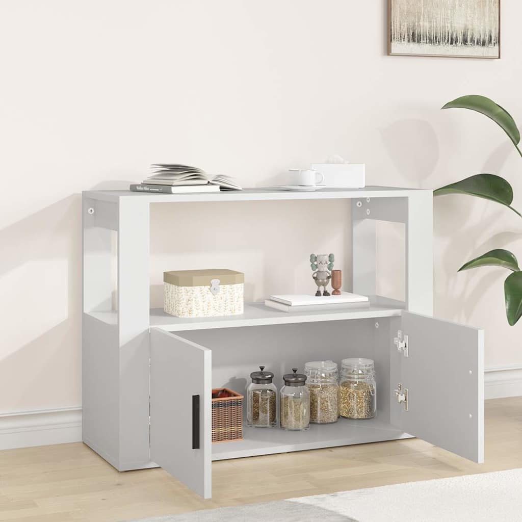 Sideboard White 80 x 30 x 60 cm Particleboard