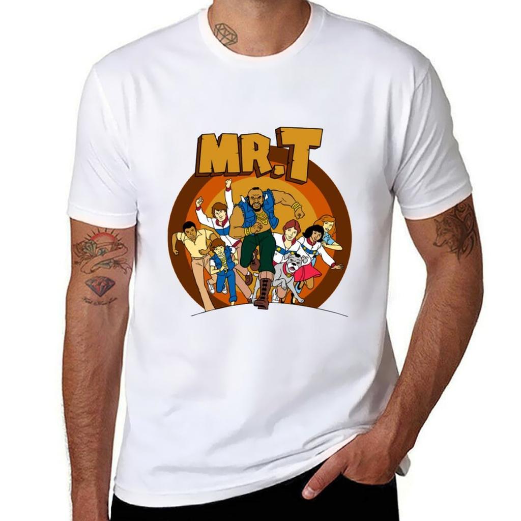Mr T Cartoon Tshirt Basic Regular Fit Casual Tshirt