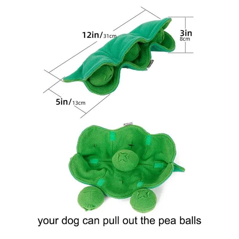 Interactive Dog Snuffle Ball Toy Squeaky Plush Treat Dispenser IQ Puzzle Feeder for Puppy Chew Enrichment Stress Relief