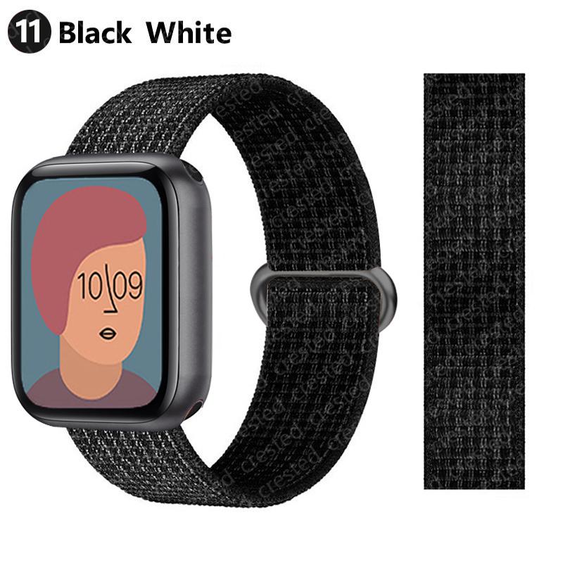 2pcs Straps For Apple Watch Band 44mm 40mm 45mm 46mm 42mm 49mm 41mm Nylon Loop Bracelet iwatch Series 10 9 8 7 6 5 3 se ultra 2