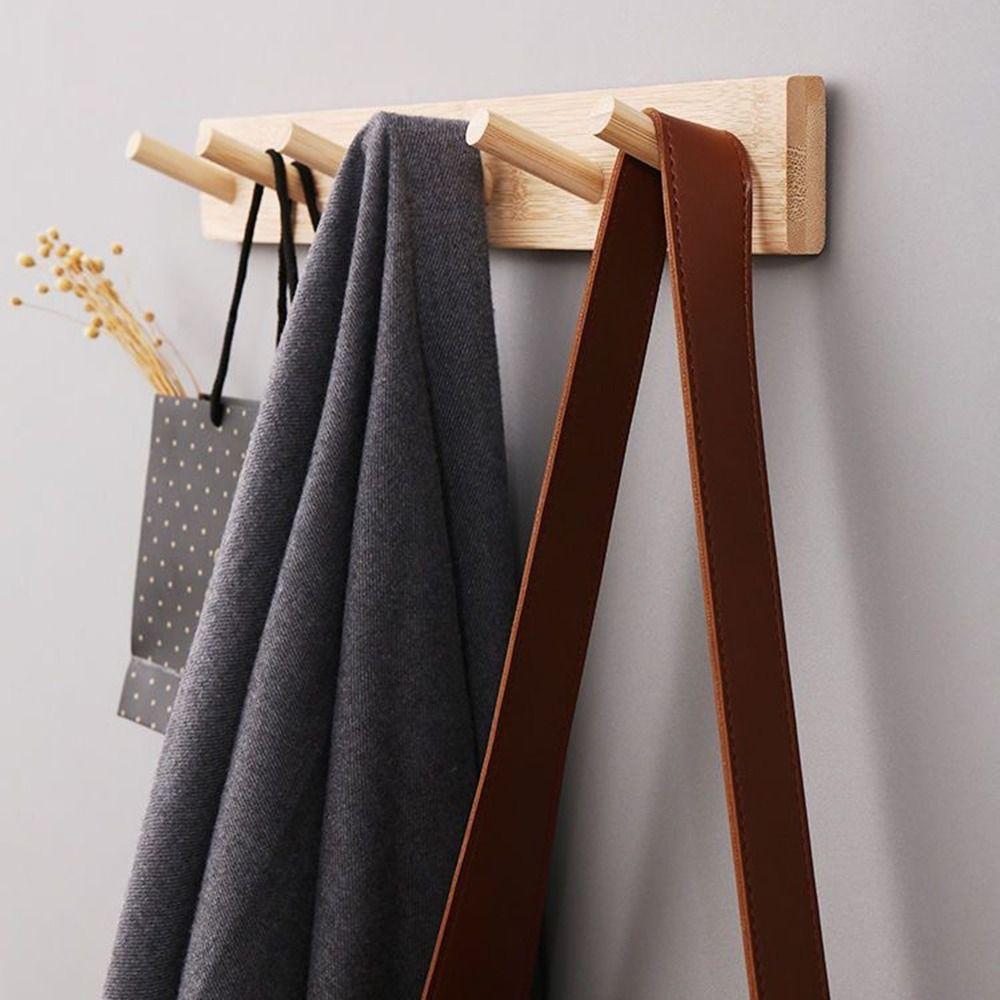 Wall Mounted Key Hook Rack 4/5/6/7 Hooks Sundries Storage Hook Door Back Clothes Hook Entryway