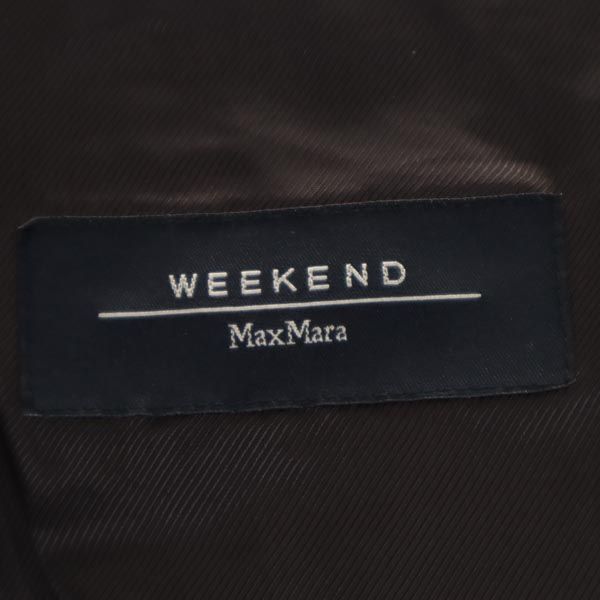 MAX MARA WEEKEND Tailored Jacket 44 Brown Velor-like Women Used