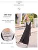 2025 Spring Elegant Long Sleeve Shirt, Vest, and Long Dress Three-Piece Set - SX3095