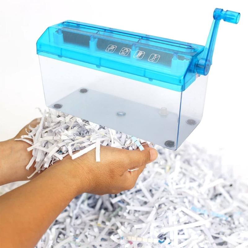 Mini Hand Shredder Portable Hand Shredder Paper Shredder Manual Paper Shredder Mini Paper Cutting Machine Office