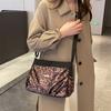 Women's Nylon Crossbody Bag Floral Leopard Print Shoulder Bag Lightweight Casual Messenger Bag for Daily Travel