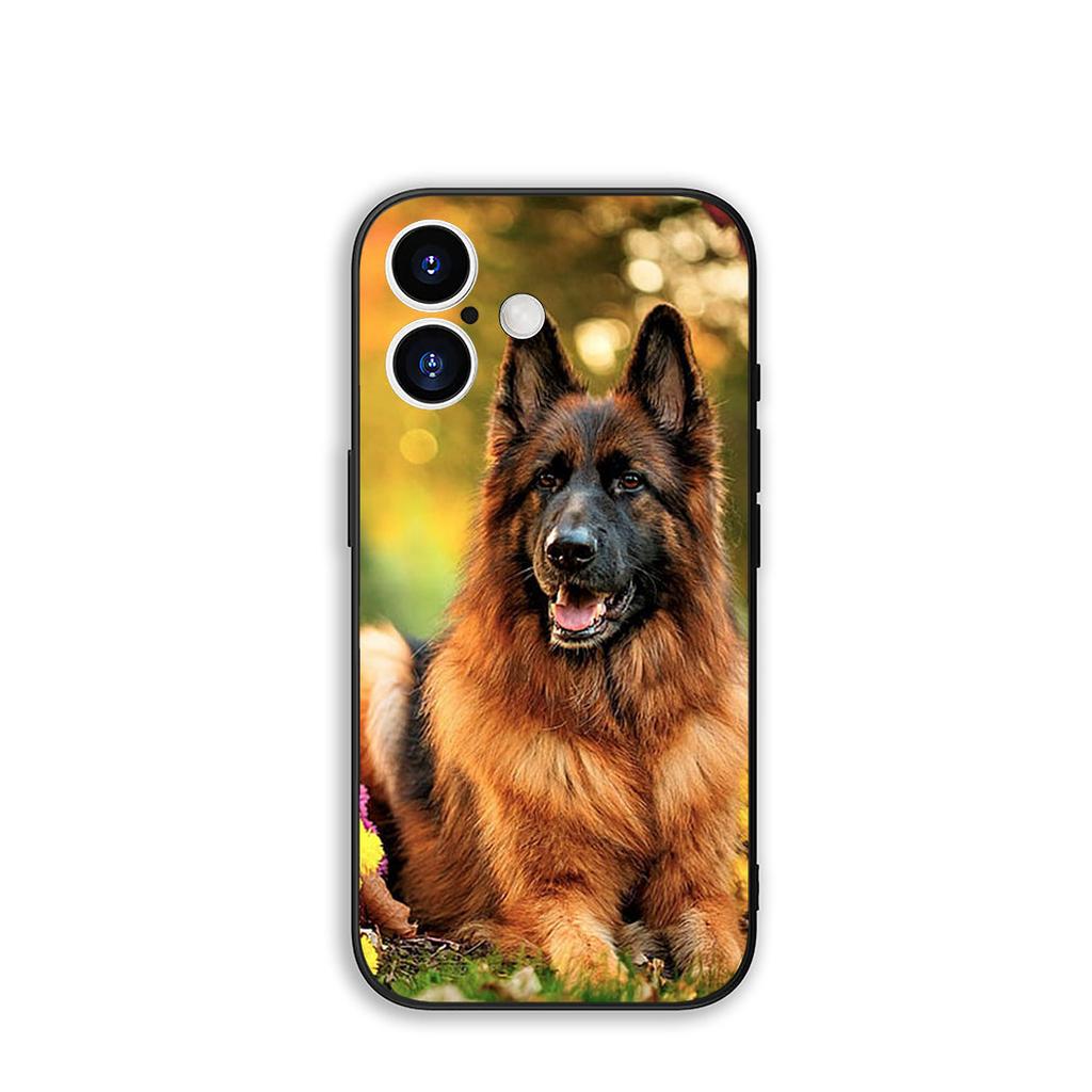 Phone Cover German Shepherd Lovely Dog Casing for Apple iPhone 16 15 14 Plus 13 12 Mini 17 Pro Max + ProMax 16E Air 15+ Case