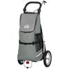 3-in-1 Shopping Trolley Shopping Cart Bike Trailer Hand Truck, 53 X 43 X 110cm, Gray+Silver