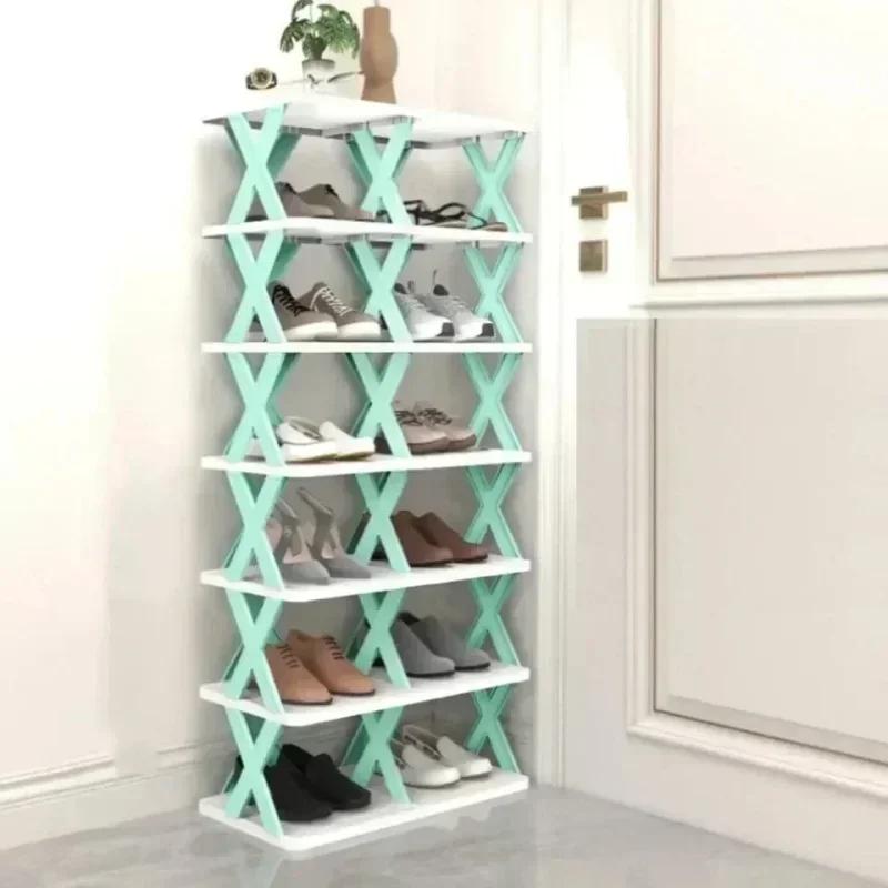 New Shoes Racks Storage Organizer Detachable Shoe Racks Saves Family Household Rack Multi Layer Simple Shoes Shelf Color Cabinet