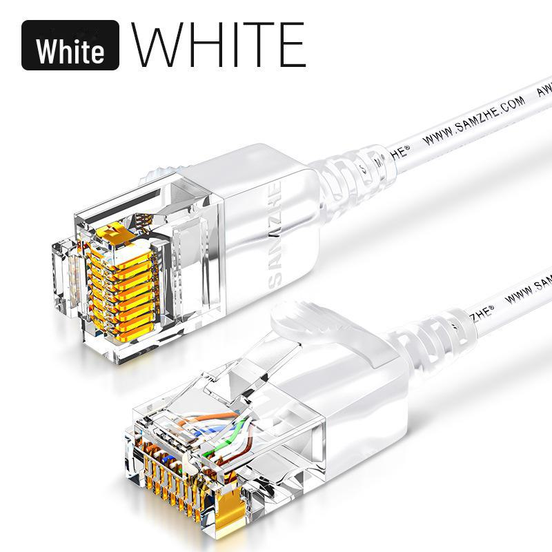 

Shanze Кабель Cat6 Ультратонкий Чиста Мідь Високошвидкісний 60 000 Гігабітний Ethernet Кабель, 5м 0.5m