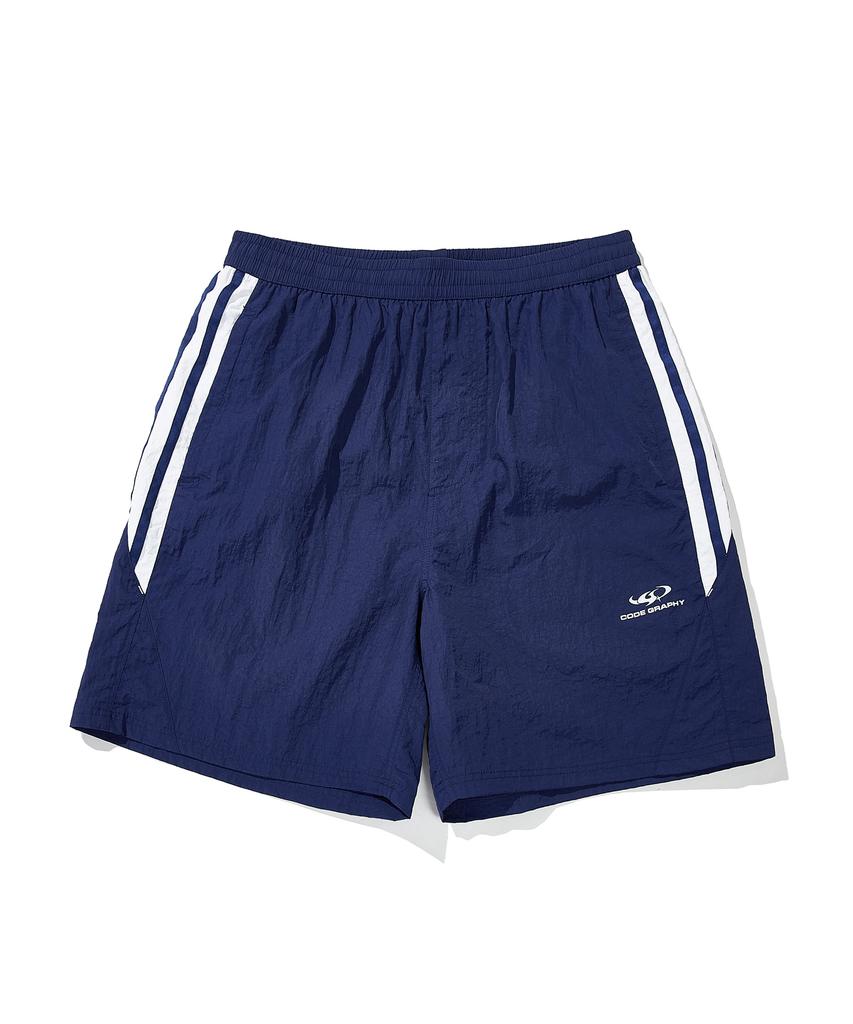 CGP Cool Synthetic Fiber Color Block Sports Shorts_Navy