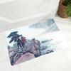 Chinese Ink Painting Floor Mat for Living Room Bedroom Kitchen Decor Non-Slip Carpet Landscape Print Doormat Soft Bathroom Mats