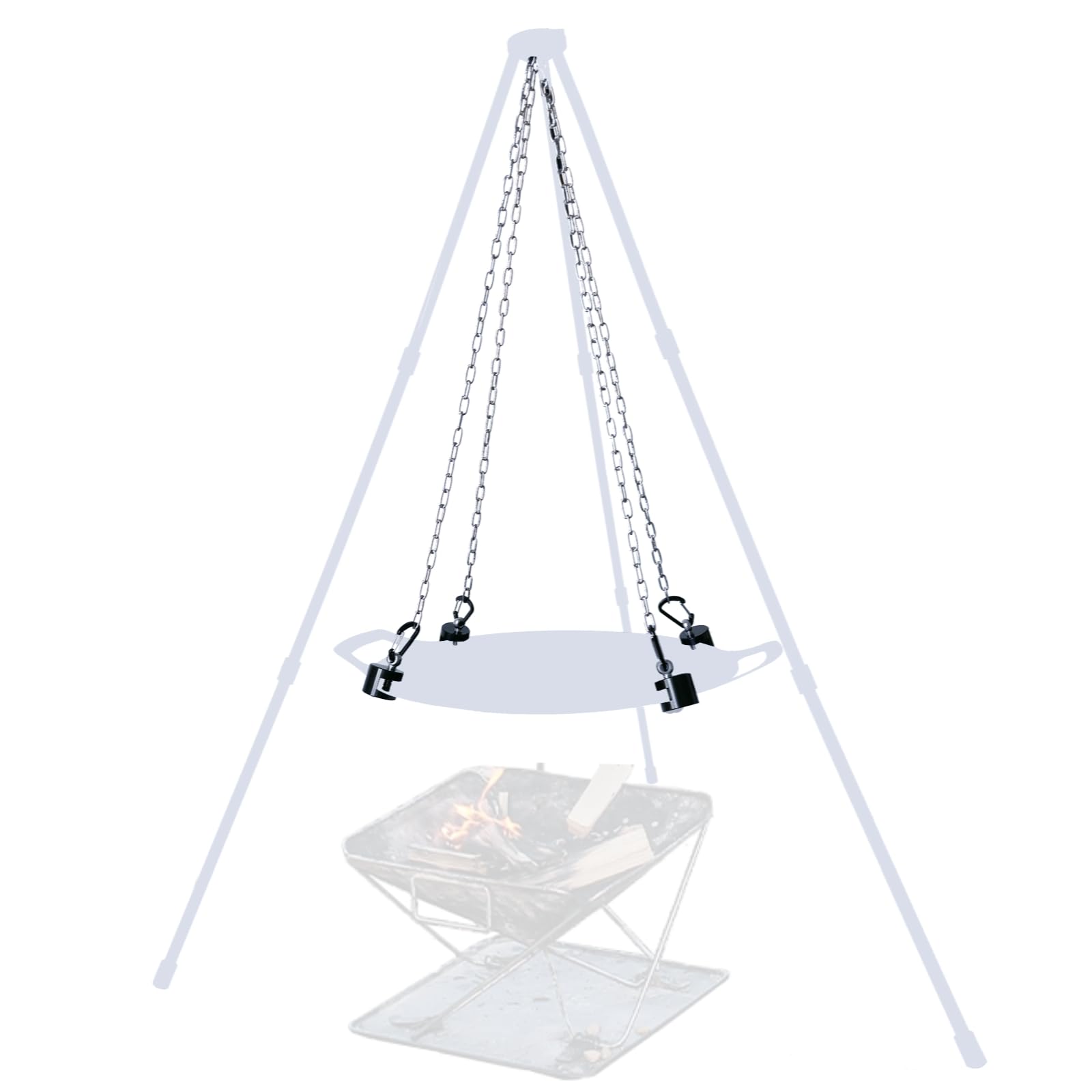 

Seavy Captain Костровой Подвес Сковорода-гриль Цепь Устойчивый и Подходящий Регулируемый Легко Подвержен Коррозии и Ржавчине Черный Тренога для Нескольких Сковород, Аксессуар, Стойка,