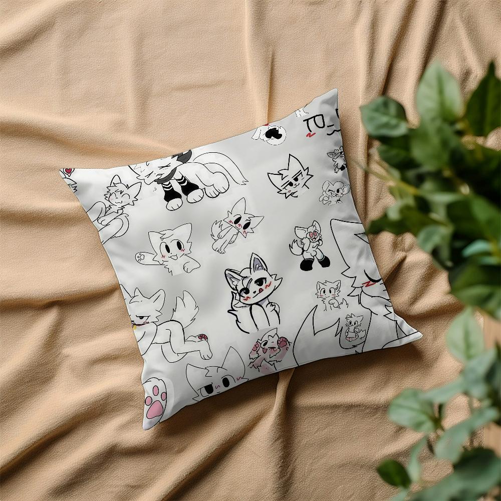 cushion cover Square K-kisser Sofa Car B-Boy Cushion Cover Cute Casual Skin-Friendly Comfortable Pillow Cover