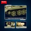 Non-Toxic 604Pcs Army T-54S Medium Tank Model Bricks Ww2 Tank Weapon Building Blocks Set With Figure Educational Diy Toys For Children