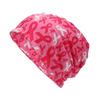 Breathable Breast Cancers Support Beanies Hat Breast Cancers Awareness Print Headwrap Hat Fashion Print Skull Hat for Women