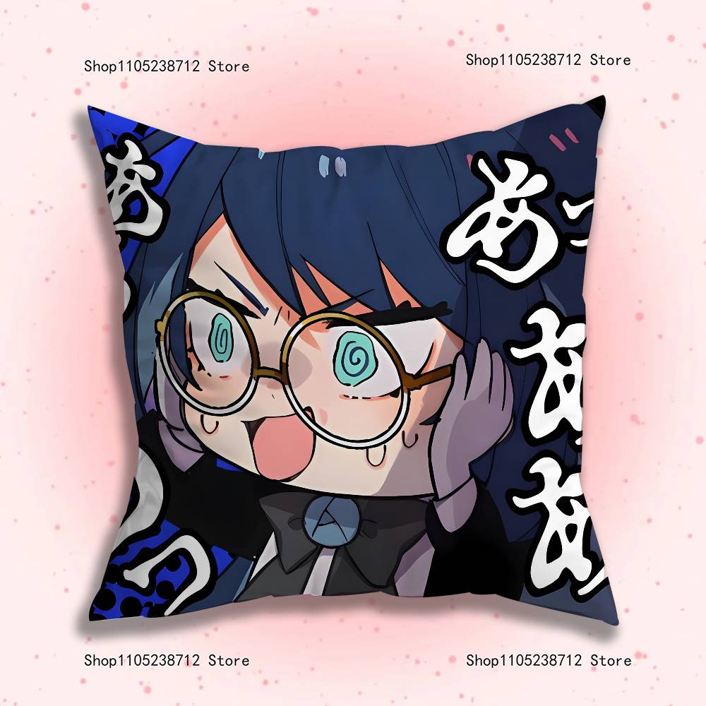 A-AdoS Anime Cute Pillow Case For Sofa Decor Car Office Room Printing Cushion Cover Decorations and Protector