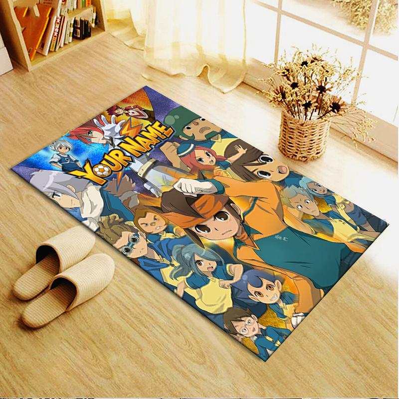 Custom Name Inazuma Eleven Carpet Rug for Living Room Bedroom Home Sofa Decoration,Kids play Non-slip Floor Mat