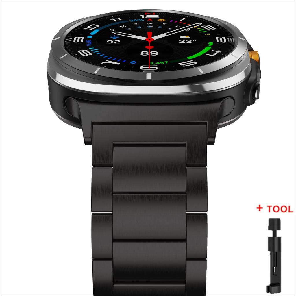 Luxury Titanium Bracelet for Samsung Galaxy Watch 8 40mm 44mm 8Classic 46mm for Galaxy 7Ultra/Ultra 2025 47mm No Gap Metal Strap