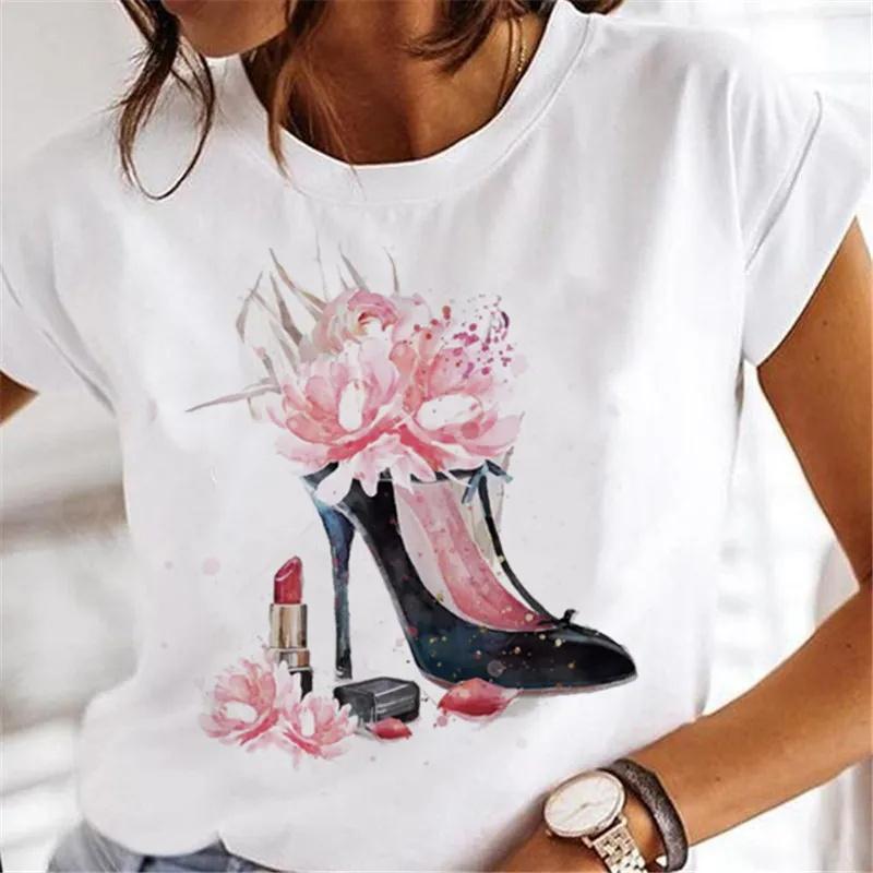 Sweet Wine Plus Size T-Shirt Unisex Clothing Print Girl 90s Cartoon Printing Clothes Graphic Top Lady FeUnisex Tee