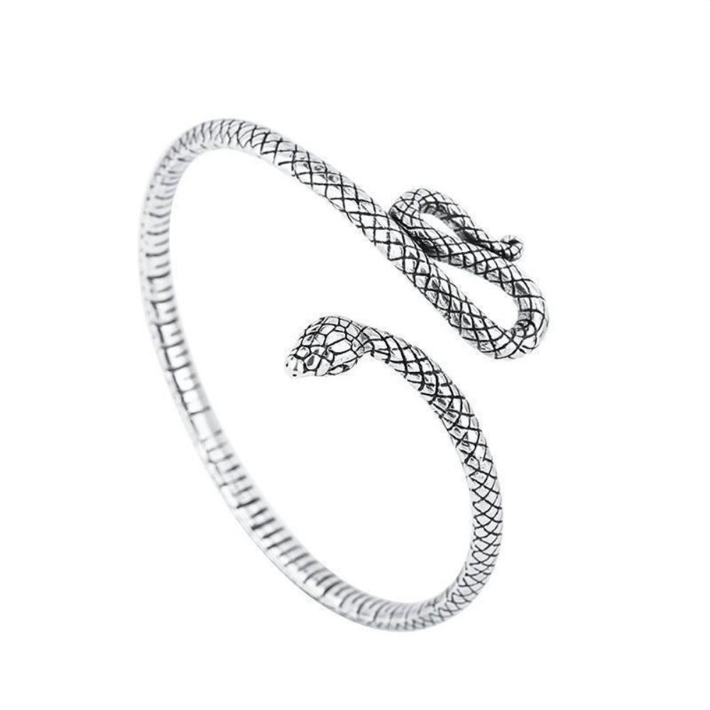 Retro Snake Shape Bracelets Simple Bracelets Personality Opening Bangles  Jewelry Gifts