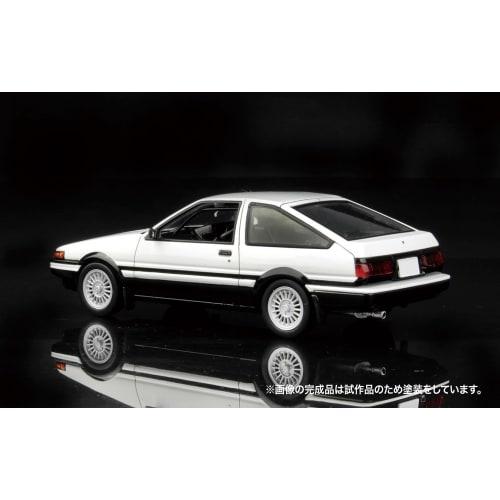 PLATZ/MONO 1/32 Scale Automobile Kit Toyota Sprinter Trueno AE86 High-Tech Two-Tone (White & Black) Pre-Colored Plastic Model Kit MN01 (Car)