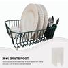 100Pcs Sink Grate Feet Plastic Chair Glides for Hardwood Floors Kitchen Rack Protector Wire Bumper Non-Slip Floor Protector