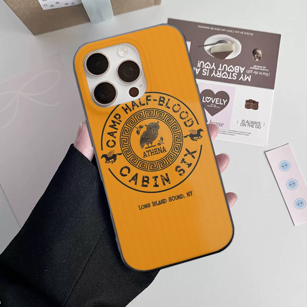 Camp Half-Blood For IPhone 17 16 15 14 13 12 11 Pro Max Plus Pro Clear Phone Cover Non-Slip Shell