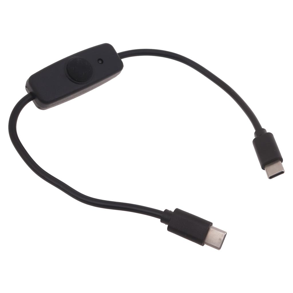 USB C Type C With ON/OFF Switch Power Button 12inch Charging Extension Cable Universal Type C Extension Cable