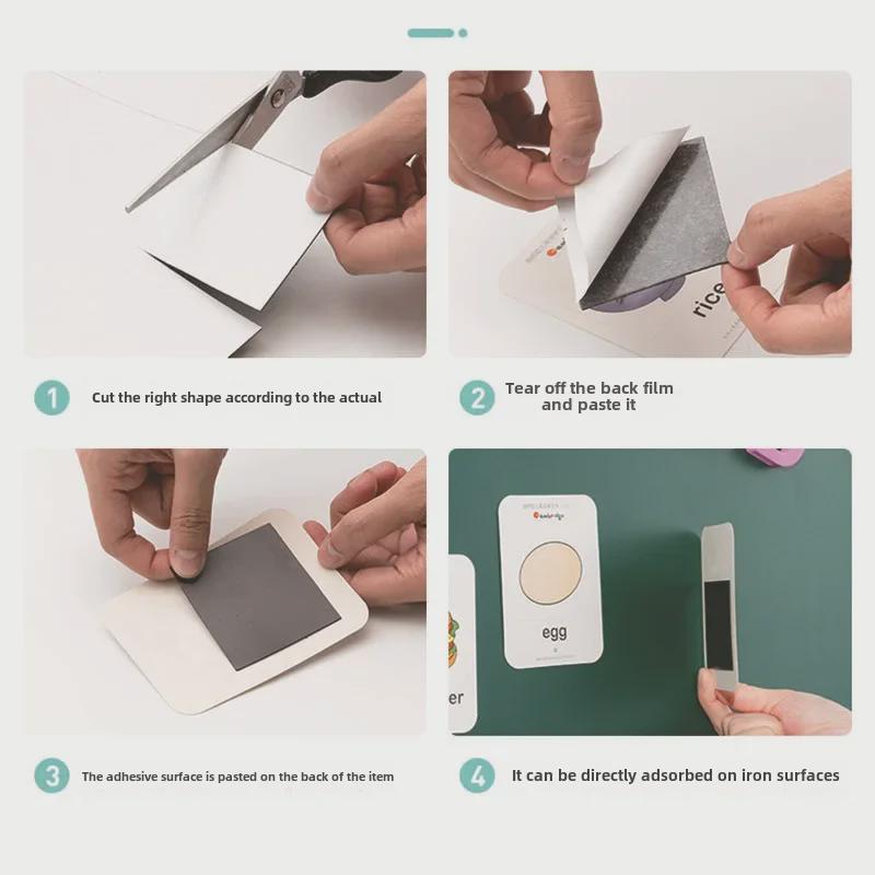 DIY měkká magnetická pryžová deska: Samolepicí nálepka na tabuli se silným magnetickým podkladem