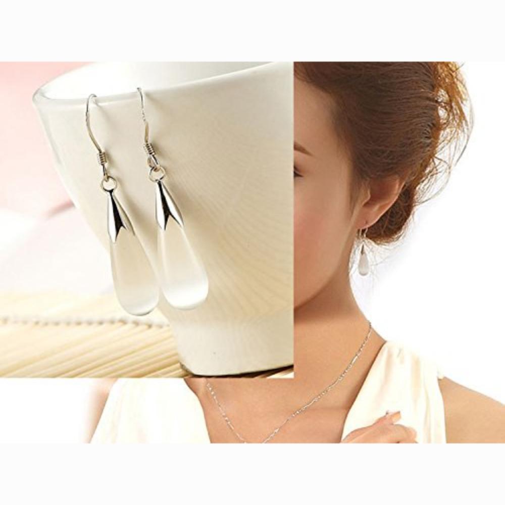 Серьги из стерлингового серебра с жемчужными каплями для девочек и женщин — фото 5