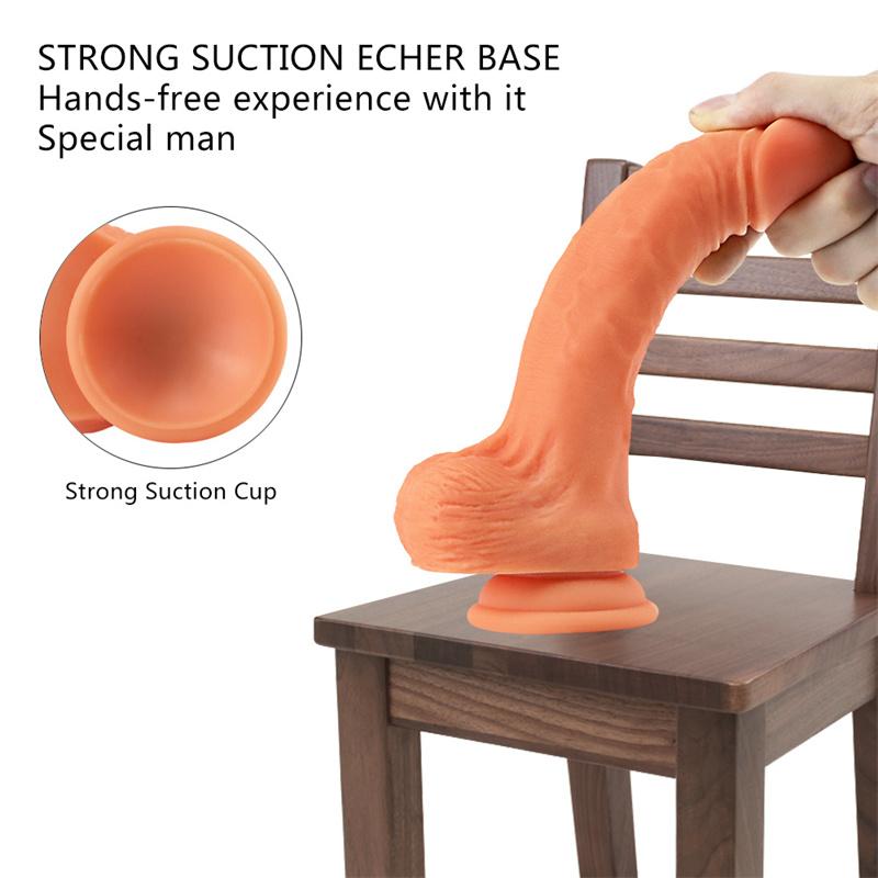 Liquid Silicone Simulation Penis Fake Stem Super Long Female Sex Toys Masturbation Device Dildo Super Manual