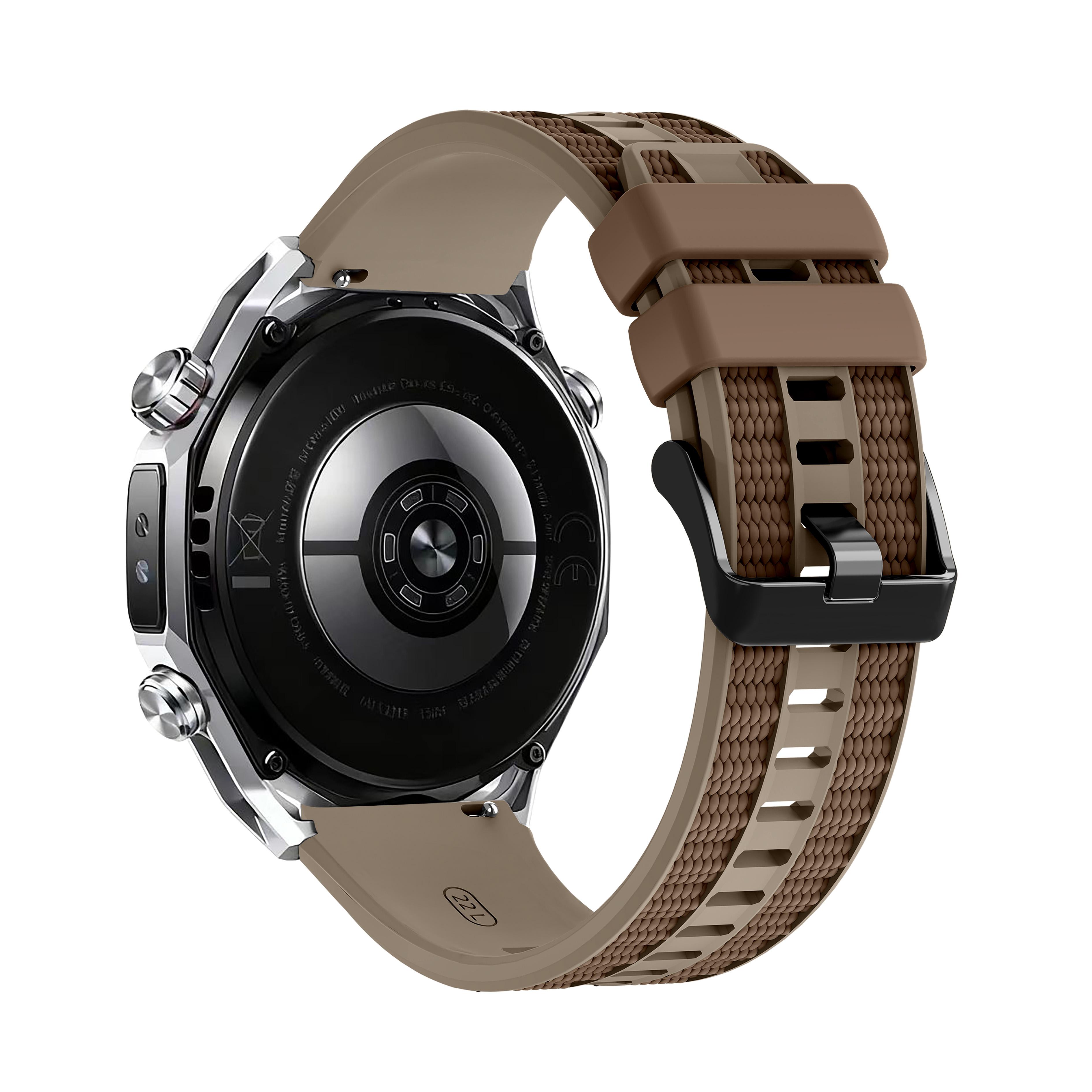 

22 мм Запасний ремінець для годинника Huawei Watch Ultimate 2 / GT 6 5 Pro GT6 GT5 46 мм Силіконовий ремінець Браслет Наручний ремінець 22mm коричневий