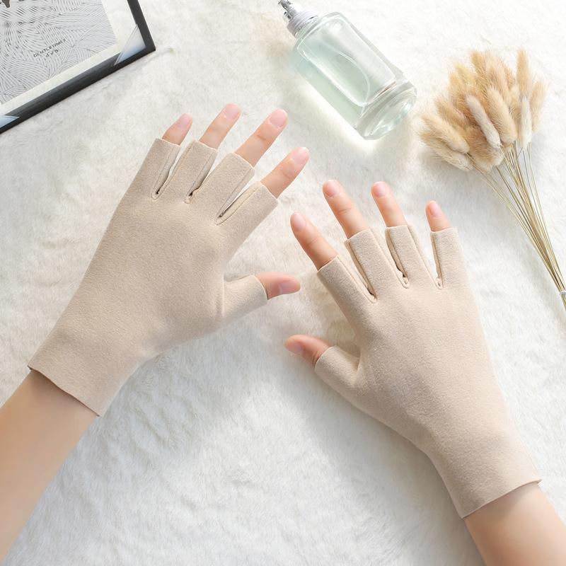 Warm Half-finger Gloves Men and Women Autumn and Winter