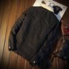 Men's Winter Velvet-Lined Denim Jacket - Thick, Warm Lambskin, Loose Fit, Large Size Cotton Coat