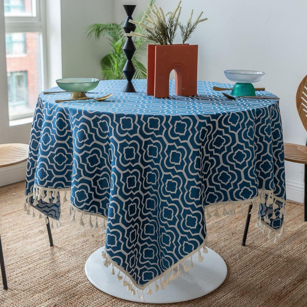 Small Fresh Pure Cotton Dining Table Cloth Party Indoor Gaibuwen Art Cotton Small Floral Table Cloth Art