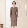 Trojman Professional Long-Sleeve Suit Dress