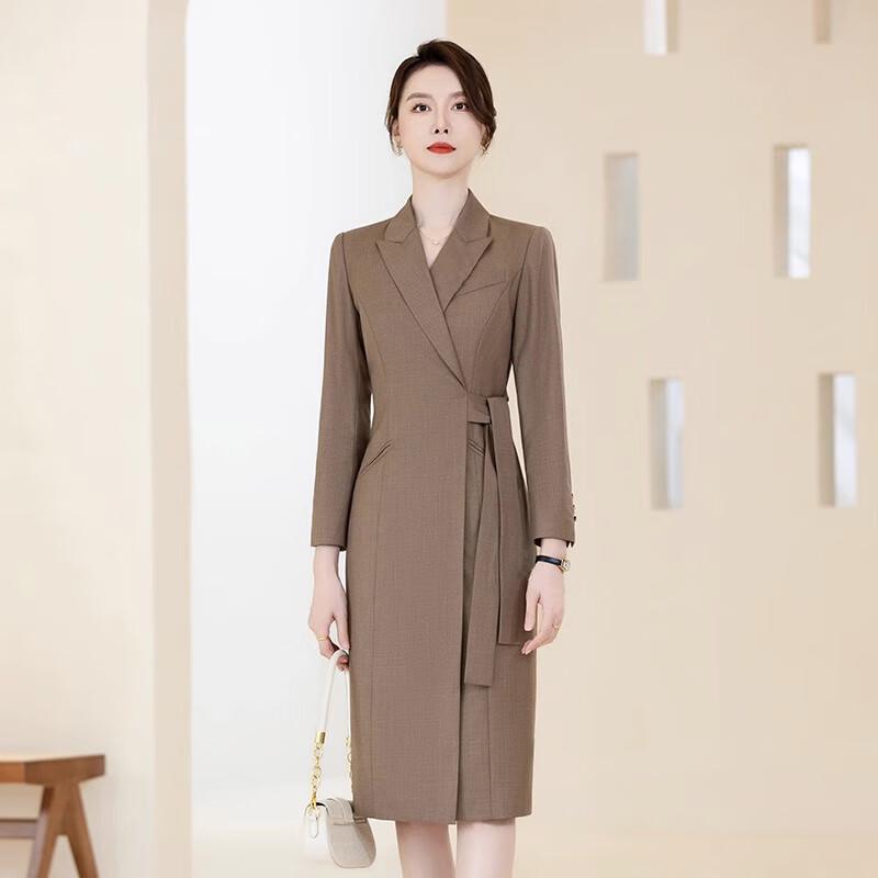 Trojman Professional Long-Sleeve Suit Dress M