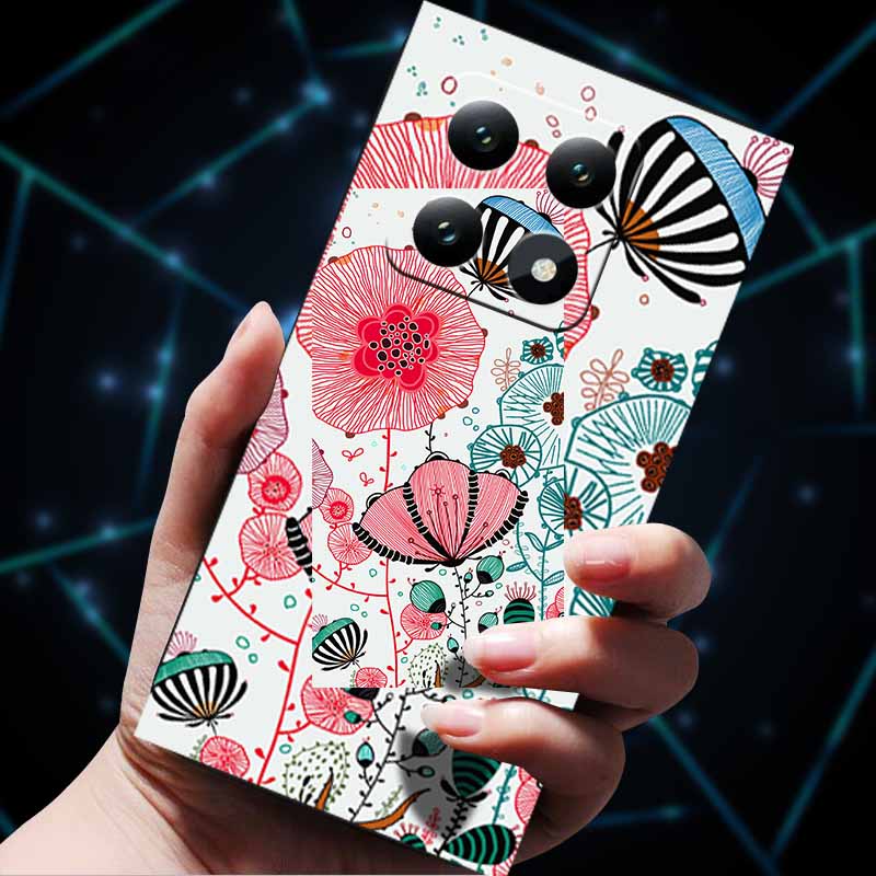 3D Flowers Emboss Fundas For Xiaomi 14T Pro 5G Case Soft Silicone Phone Cases for Xiaomi 14T 5G Back Covers Shell Mi 14T Pro Bag