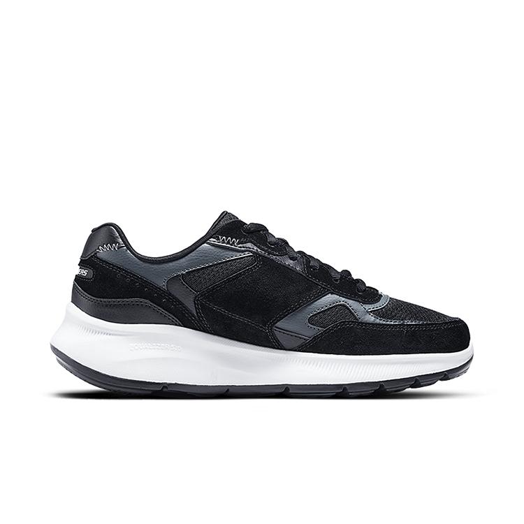 Skechers Zapatos Casuales Bajos Cómodos Versátiles para Hombre Sneakers Negro Blanco 232613-BKW9