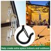 Q-Hanger Crew Hooks for Outdoor String Lights Safety Buckle Design
