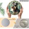 2D Flat 1pc, 8x8 In, 2D Printed Aluminum Metal Sign Featuring A Schnauzer and Toilet Paper Theme, Suitable for Door Decoration, Walls, Home, Rooms