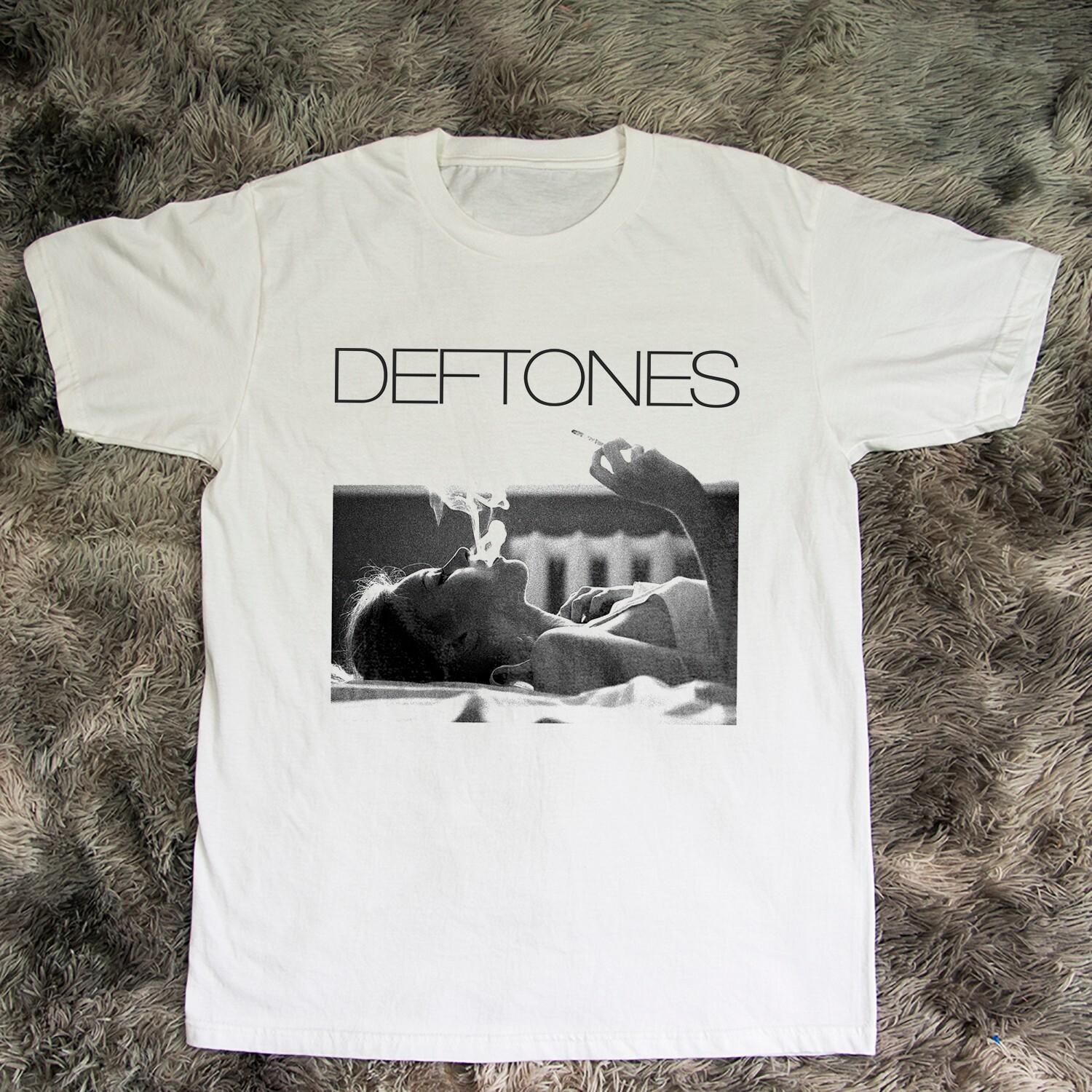 DEFTONES Smoking Girl Band White Unisex T-shirt Size S-5XL XXXXL