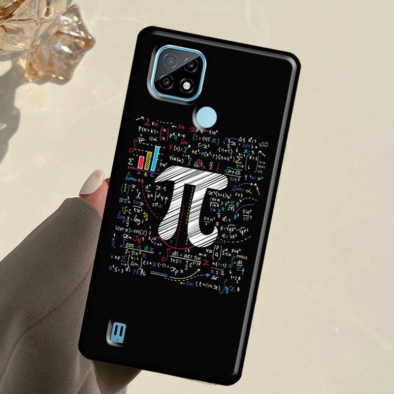 Math Formula Pi For Realme 14 Pro Plus 10 11 12 13 GT 6 6T 5 GT7 Pro C61 C55 C53 C51 C21Y C25S C67 C75 Case